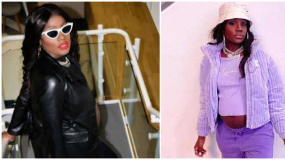 Stepping in Rihanna's shoes: Seyi Shay shows off baby bump in swaggy black ensemble