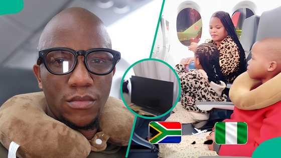 Man leaves properties behind in South Africa as he moves back to Nigeria with family, shares video