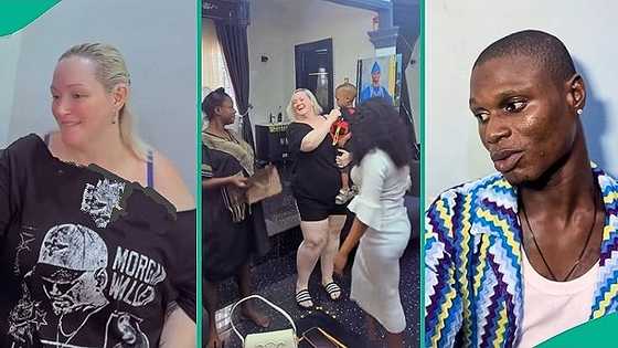 Man shares moment his new oyinbo lover met his first wife and their son for first time, video trends