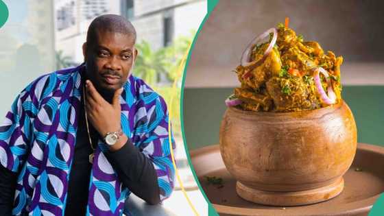 Don Jazzy opens up on what vendor demanded from him after giving him free Nkwobi: "Goat for GOAT"