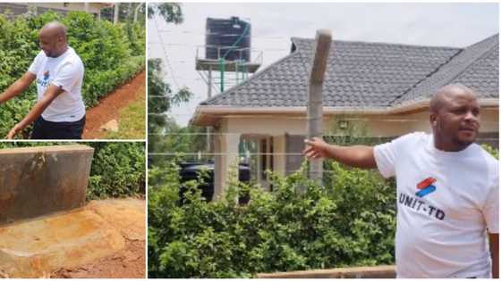 Kind man builds borehole so that people in his village won't go far in search of water, video melts hearts