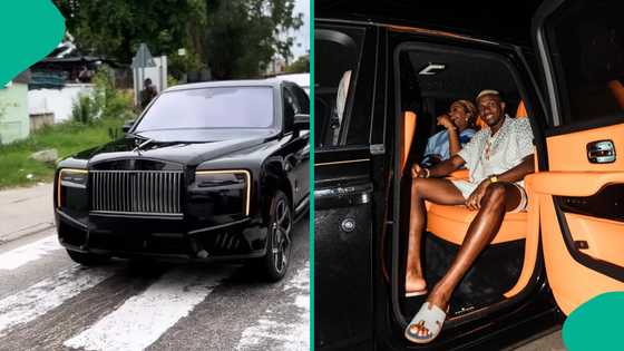 Victor Osimhen spotted cruising his ₦900m Rolls-Royce in Lagos amid Napoli transfer drama