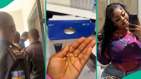 Lady visits her ex-boyfriend's house with police officers, collects PS5 and other things she got him