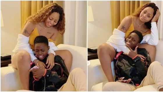 Checkout billionaire wife Regina Daniels with her little sister in lovely new photos