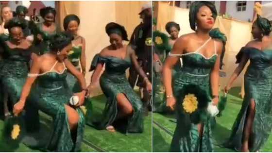 Reactions trail heartwarming video as adorable bridal train "scatters" dance floor at wedding ceremony