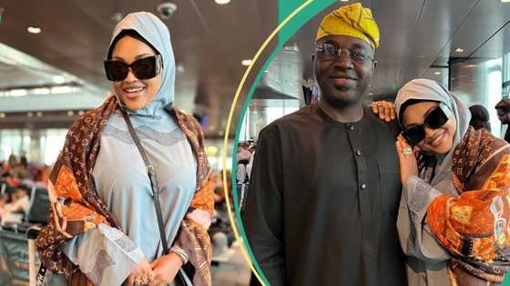 "May Allah accept it as act of Ibaadah": Mercy Aigbe, husband jet out for Umrah, share pics