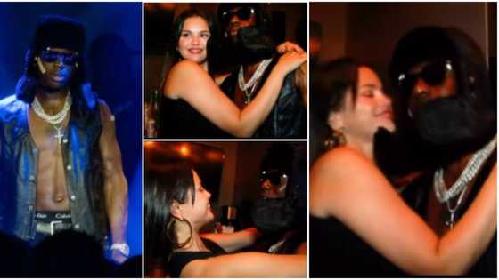 US actress Selena Gomez happily kisses Rema after meeting him at event, Nigerians react to viral video