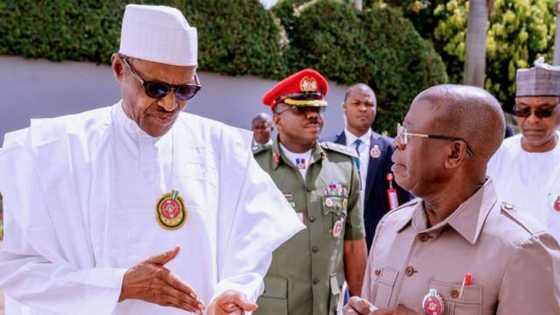 After meeting Buhari in Aso Rock, Oshiomhole says APC govs using PGF DG against him