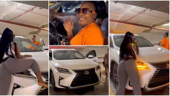 “She's shaking what bought it”: Actress Luchy Donalds shakes backside while hailing Nuella Njubigbo’s jeep