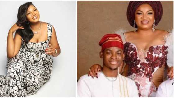"Started having kids at 19": Omotola Jalade warms hearts as she rides in her last child's car for the 1st time