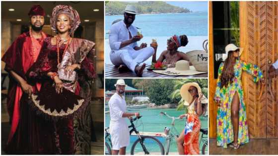 God when: Beautiful moments from Debola Lagos and wife Kenny's honeymoon in Seychelles
