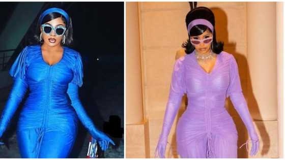 BBTitans Olivia stuns fashion fans with flawless recreation of Cardi B's iconic monochrome look