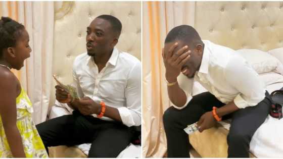 Hilarious moment comedian Bovi's daughter ditched $100 for N10k