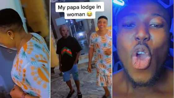 Bidiyo: Yadda Matashi Yayi Ido Biyu da Mahaifinsa Yana Kama Dakin Otal da Wata Mata