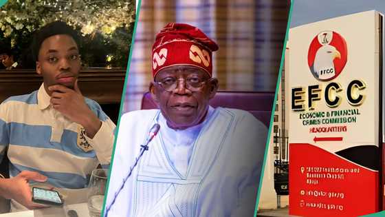 Siraheem Okoya follows parents to visit President Tinubu, Nigerians recall EFCC saga: "Levels dey"
