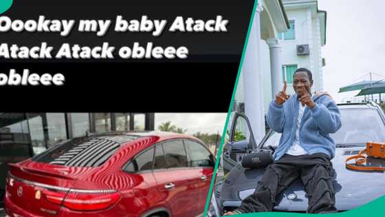 DJ Chicken excitedly splashes millions on brand new Mercedez Benz: "E go soon crash am"