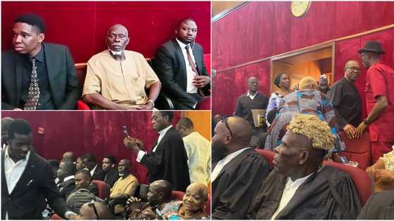 Labour Party factional chairman Lamidi Apapa, Peter Obi attend proceeding as tribunal resumes