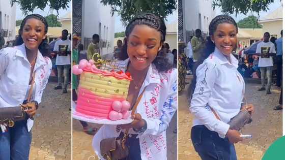 “All that glitters is not Gold”: People react as man celebrates girlfriend's graduation in style