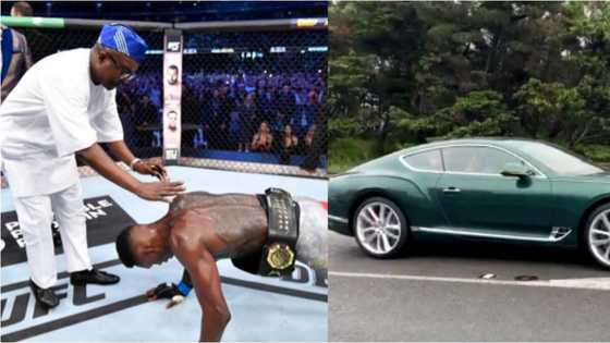 Israel Adesanya gifts dad Bentley Continental GT worth N76m shortly after loss to Blachowicz