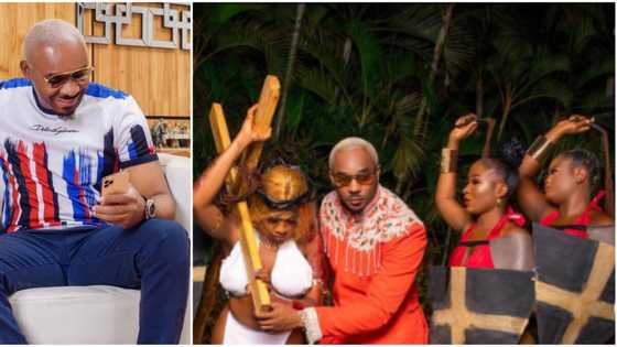 Prettymike recreates Jesus Christ's beating scene at Funnybone’s wedding, ladies in red pant and bra spotted