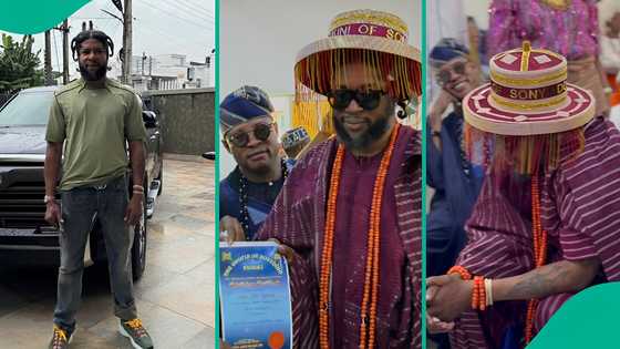 BBNaija star Imisi, others react as Abu Abel receives chieftaincy title in Ogun