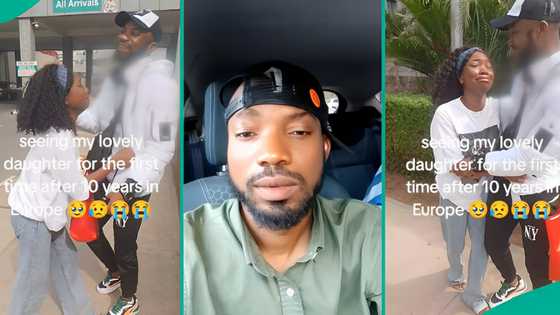 Abroad-based man returns to Nigeria, reunites with his daughter after 10 years in emotional video