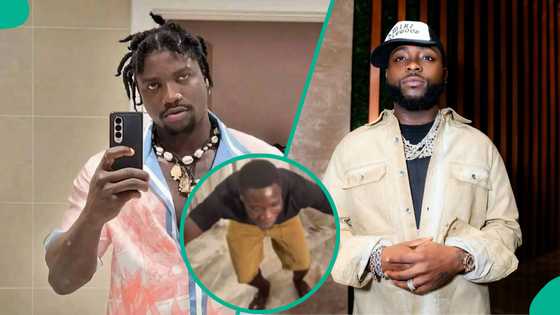 Ghanaian TikToker who Davido gifted $5k prostrates to appreciate VDM in clip: "It was all you"