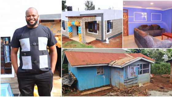 "She had always wanted it": Young man starts building project with N234k, rebuilds grandma's old house