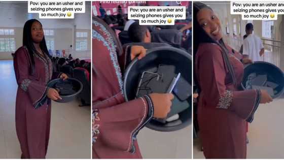 "Seizing phones gives so much joy": Female usher says she flaunts smartphones she seized in church"