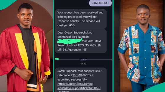 Candidate who rewrote UTME 2025 exam after getting 145 in first one displays impressive new result