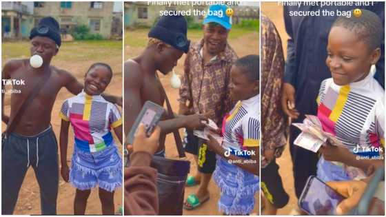 "N100 is better": Kid sees Portable for first time, he dips hands into bag, gives her wad of money
