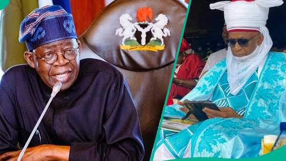 Tinubu ya ware Sarki 1 a Arewa, ya kwarara masa yabo kan abubuwan alheri da yake yi