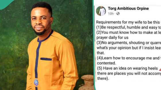 "You must have experience in trekking": Nigerian man lists requirements for woman who will marry him