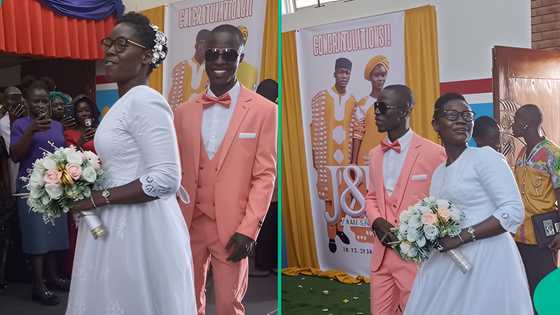 Video of Deeper Life wedding reception trends as bride’s dress triggers reactions: “So confusing”