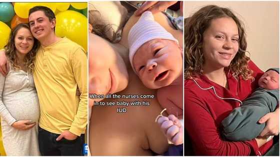 "I was 7 weeks pregnant without knowing": Woman gives birth to baby who came out holding her contraceptive