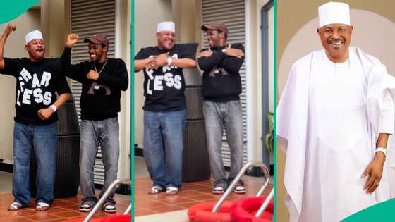 Proud dad moment: Saidi Balogun and son Khalid dance to Olamide’s Kai ft Wizkid in video