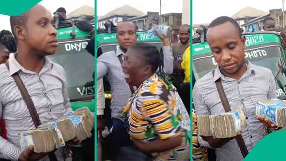 Keke rider locates Cameroonian woman and returns N4 million she forgot in his tricycle, she weeps