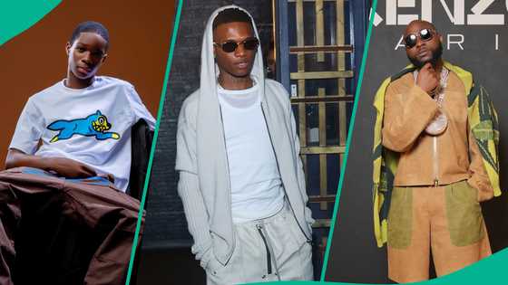 Wizkid's 1st son Bolu spotted dancing, vibing to Davido's song at event, fans react: "Life no hard"