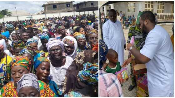 Eid-el-Fitr: Thousands throng late Kashamu's home as son celebrates with constituents