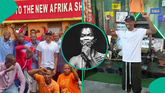 Real Madrid defender David Alaba arrives in Nigeria, spotted at Fela's Shrine in Lagos, video