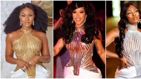 Celebrity recreations: Osas Ighodaro replicates Cardi B's birthday look just like Ka3na