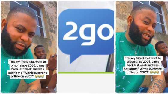 "Why is everyone offline on 2go?" Nigerian man back from prison after 15 years asks funny questions
