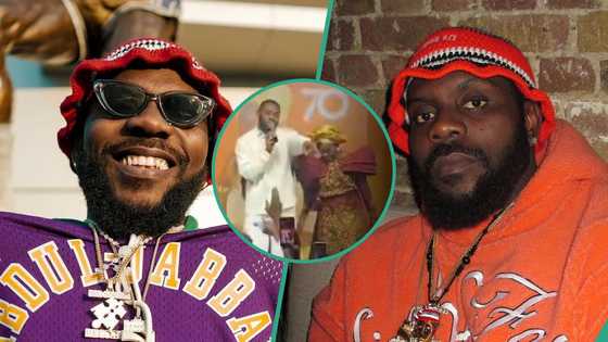 Video as Odumodublvck performs at mum's 70th birthday, dedicates song to her: “Mother's blessing”