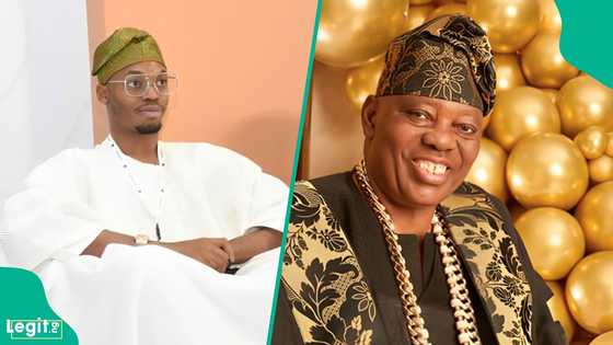 Okoya’s son under fire over controversial posture during Eid prayers at Lagos mansion