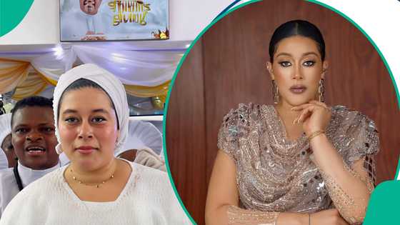 Actress Adunni Ade under scrutiny after being spotted in a Celestial Church: “Thought she converted”