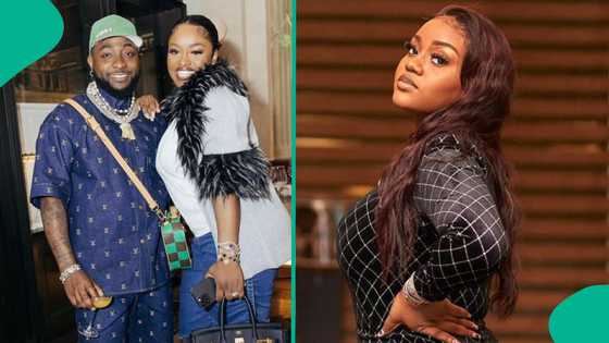 Davido's Chioma's new look at their twins' party leaves people talking: "Abi T-Pain reach her side?"