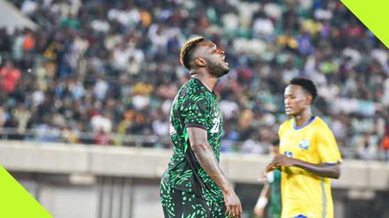 Victor Boniface reacts after Super Eagles defeat, Nigerians drag striker endlessly