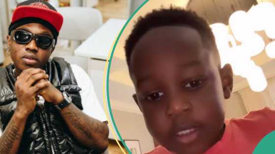 Zlatan at 29: Singer's 3-year-old son sings for him with cute oyinbo accent in video
