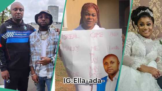 "Even if you are a 1-sec man": Lady carries banner, begs Isreal DMW to marry her, he reacts