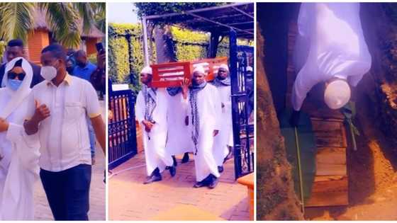 Toyin Lawani shares emotional video from burial of her father Shewu Olanrewaju Lawani